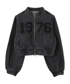 WEGO デニムショートバイカーブルゾン