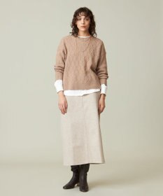 J.PRESS YORK STREET 【WOMEN】ショート ケーブルニット