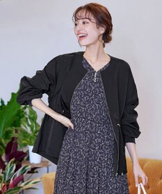 Tiaclasse 【新色追加・洗える】メモリーノーカラードロストブルゾン