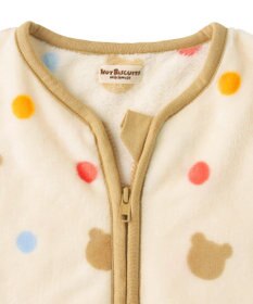 MIKI HOUSE HOT BISCUITS 総柄 フリーススリーパー