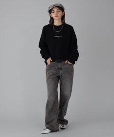 WEGO 【ユニセックス着用ITEM/2点SET/MLサイズ展開】アクセ付きフォトグラフィックプルオーバー