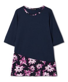 Chacott プリントコンビワンピースTシャツ