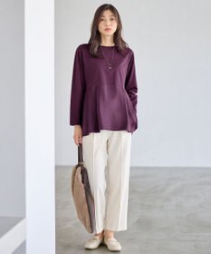 ANY L 【裏起毛/ウエストゴム】ウォームテーパードパンツ