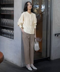 ANY SIS ビューティサーモ2WAYストレッチ テーパードパンツ