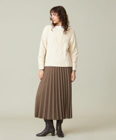 J.PRESS YORK STREET 【WOMEN】ショート ケーブルニット