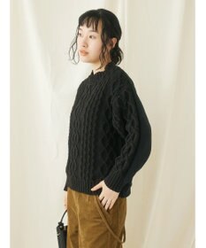 CRAFT STANDARD BOUTIQUE ケーブルニットドッキングスウェット