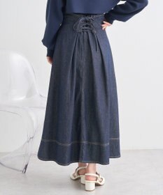 earth music&ecology フロントＺＩＰデニムスカート