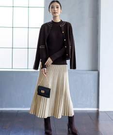 ANY SIS CICA加工 ニット フレア スカート