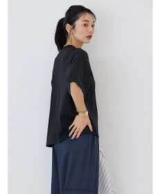 AMERICAN HOLIC モックネック５分袖カットプルオーバー