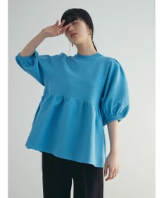 Green Parks armonia. ウエストギャザー袖ボリュームニット