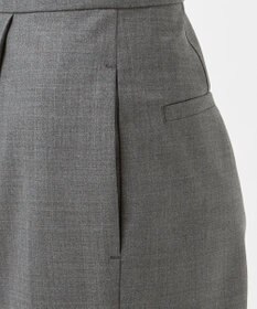 23区 【エステータ】ウールトロドライストレッチ タックテーパード パンツ