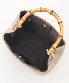 J.PRESS LADIES 【2way】 バンブー カゴ バッグ
