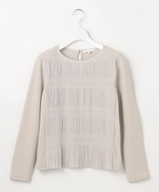 自由区 S プリーツコンビジャージ ブラウス