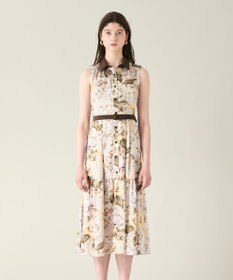 GRACE CONTINENTAL ボタニカルプリントワンピース