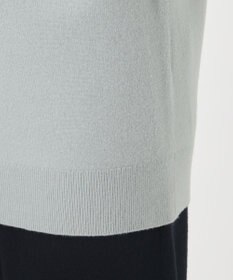 23区 L 【エステータ】エアリースパンウール アームウォーマーデザイン ハイネックニット