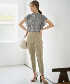 組曲 L フラワーレイヤープリント ブラウス