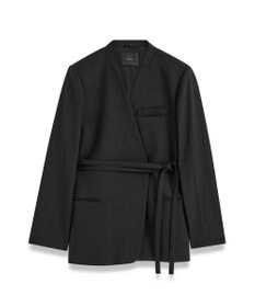 JOSEPH テーラリングクレープ　ノーカラージャケット
