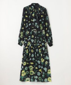 GRACE CONTINENTAL グラデフラワープリントワンピース