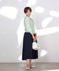 Tiaclasse 【洗える】7分袖前身レースカーディガン