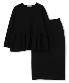 UNFILO BEAUTY FORM KNIT ペプラムセットアップ