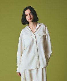 GRACE CONTINENTAL ウールミリタリーシャツ