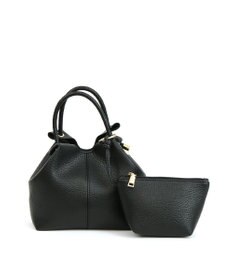 UNBILLION カシュカシュ cachecache / ポーチ付きノットハンドル2wayシボトート