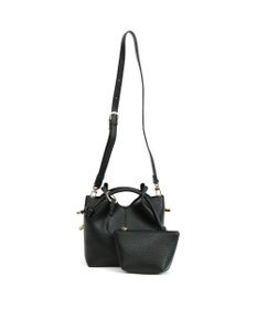 UNBILLION カシュカシュ cachecache / ポーチ付きノットハンドル2wayシボトート