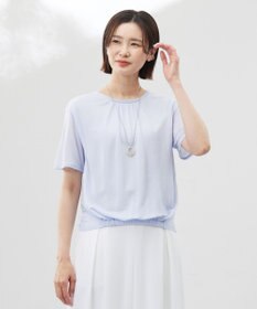 J.PRESS LADIES S 【洗える】ミラノ風天竺シアー カットソー