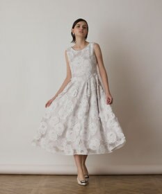 GRACE CONTINENTAL ローズ刺繍ワンピース