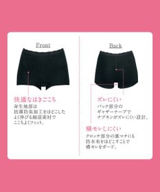Wing サニタリーショーツ　ボーイレングスタイプ　羽付きナプキン対応　はきこみ丈ふかめ　ウイング／ワコール　EC8430