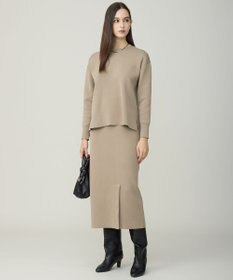 ICB L 【先行予約】コットンポリエステルスムース ニットスカート