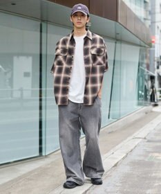 WEGO イージーバギーフレアデニムスラックス