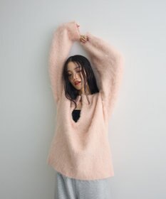 Green Parks 前後２ｗａｙキーネックシャギーニット