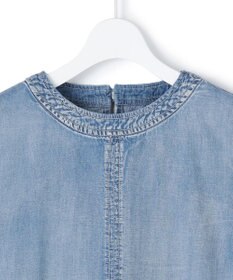 J.PRESS YORK STREET 【WOMEN】ライトダンガリー ツイストスリーブワンピ－ス