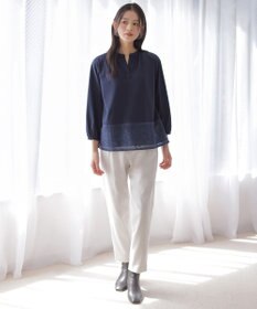 J.PRESS LADIES L 【WEB限定カラーあり・人気素材・新型】ツムギートflannel テーパード パンツ