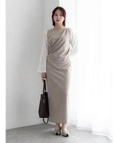 Te chichi ドレープ I ラインワンピース【AOYAMA FASHION ASSOCIATION × Te chichi】