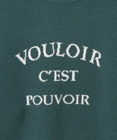 ANY L しあわせタッチメッセージニット