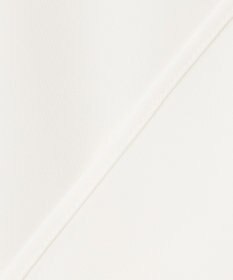 ICB 【WEB限定カラーあり・洗える】エステルダブルクロス 長袖ラッフルブラウス