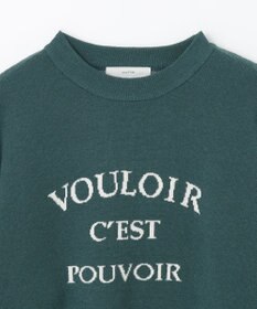 ANY しあわせタッチメッセージニット