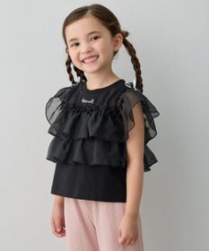 ANY KIDS 3WAY フリルドッキングTシャツ ブラック