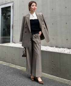 UNFILO タックワイドパンツ