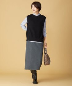 J.PRESS LADIES 【洗える】デュアルウォームポンチ スカート