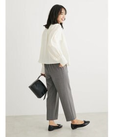 Green Parks きれいシルエットチェックパンツ