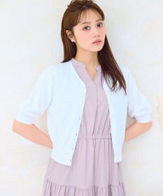 Feroux ハーフスリーブ カーディガン ホワイト系