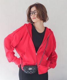 WEGO 【ユニセックス着用ITEM/MLサイズ展開】コンパクトフィットダブルZIPパーカー