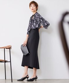 ICB 【接触冷感・洗える】BackSatinAmunzen ナロータイブラウス