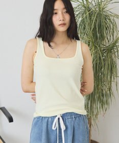 AMERICAN HOLIC 吸放湿スクエアネックタンクトップ