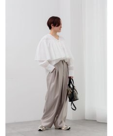 Te chichi シャイニーワイドパンツ(セットアップ可)