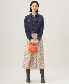 自由区 【洗える】ウスカルデニム襟付き ジャケット