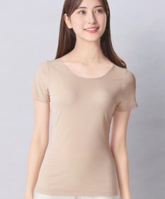 Wing インナー オーガニックコットン100％(身生地部) 吸汗速乾性(身生地部) ゆったり設計 【綿の贅沢 オーガニック】 3分袖 半袖 EL1371 ウイング／ワコール